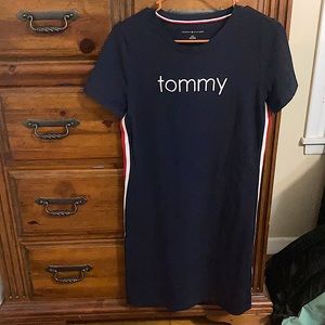 Tommy Hilfiger Dark navy blue: Midi body con T-shirt dress: Size S/CH